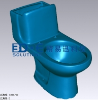 衛(wèi)浴陶瓷產品三維掃描逆向設計案例-馬桶三維掃描儀